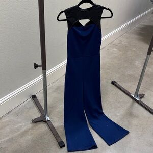 Weissman Black and Blue Jumpsuit
